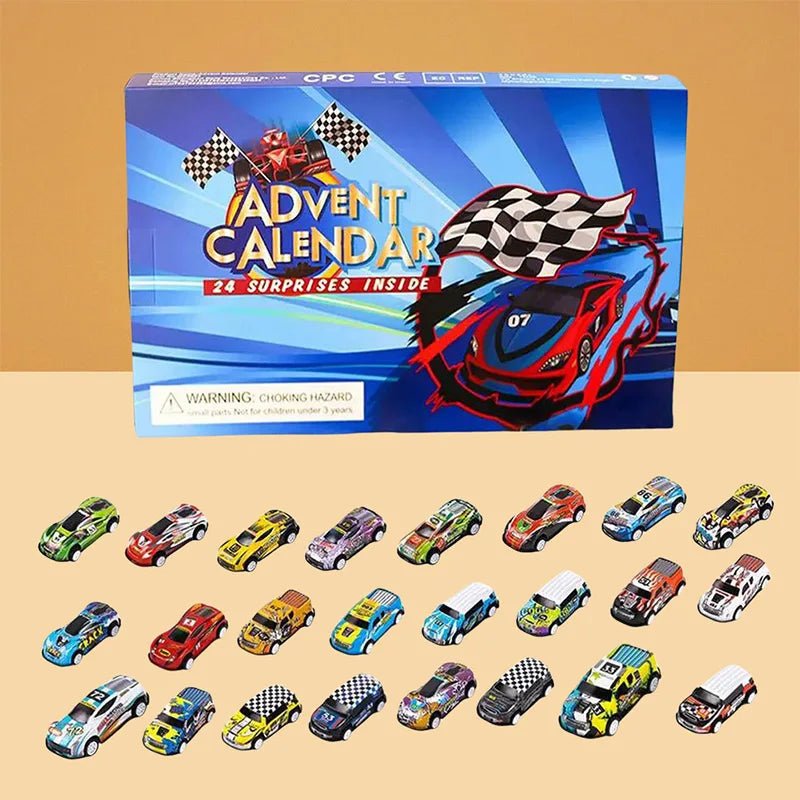 RACERVENT – 24-Day Christmas Advent Calendar with Alloy Racing Car Toys