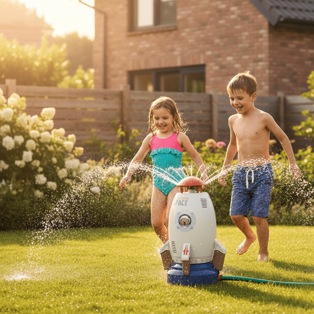 HydroTwist – Kids’ Rotating Garden Sprinkler for Backyard Fun