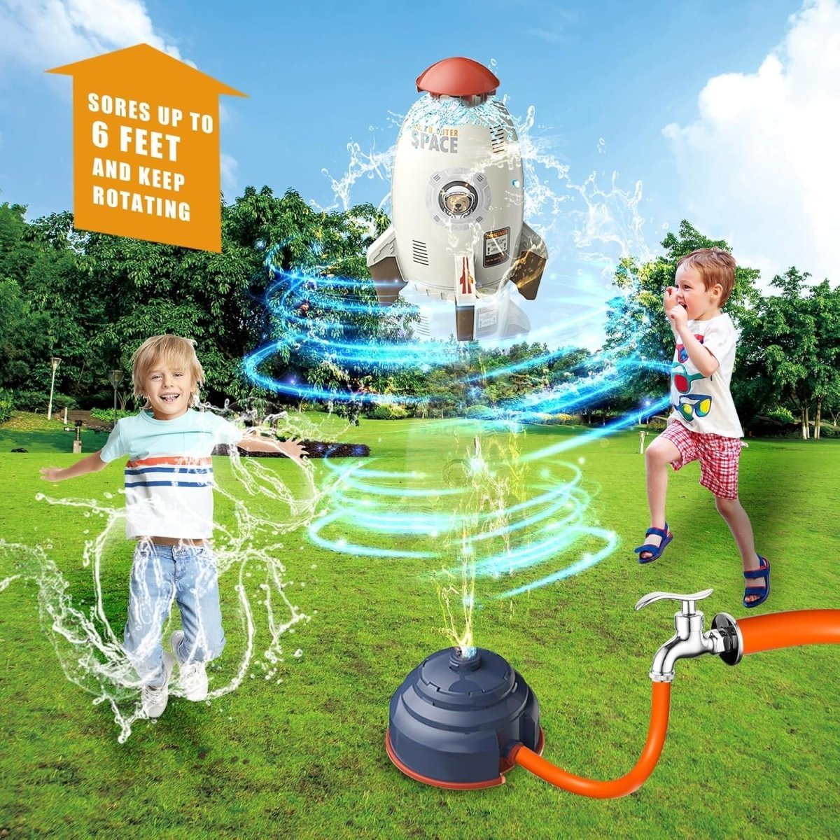HydroTwist – Kids’ Rotating Garden Sprinkler for Backyard Fun