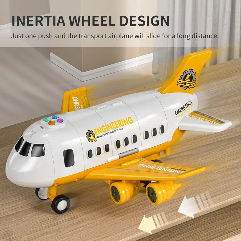 AIRTRIQ – Colorful Interactive Airplane Toy with Blinking Lights for Kids