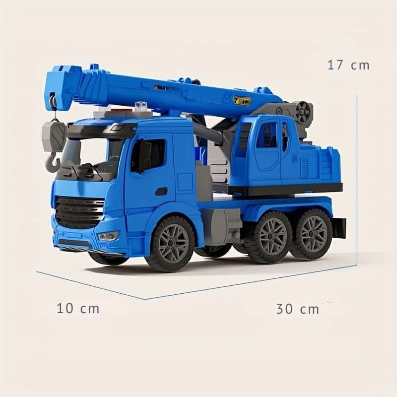 BuildPlay Crane Truck Toy – Construction Vehicle with Light, Sound & Movable Crane Arm (from 3 years)