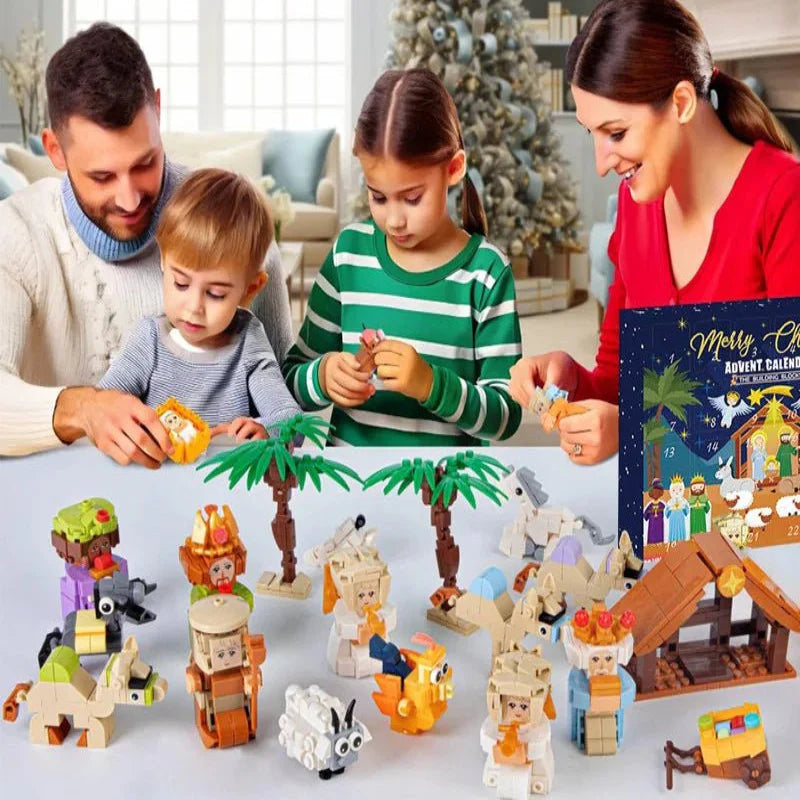 BRICKMAS – Creative DIY Nativity Advent Calendar with 24 Building Blocks