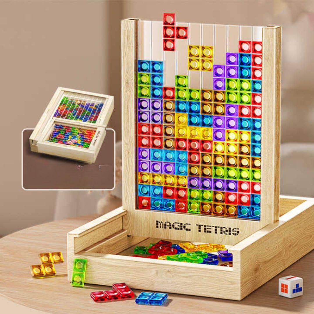 Ecoblock Tetris – Wooden Puzzle Game for All Ages