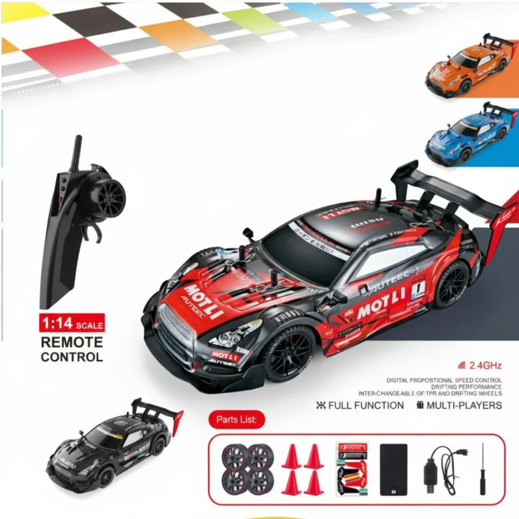 SPEEDGTR – High-Speed 2.4G RC Drift Car with 4WD Power Drive