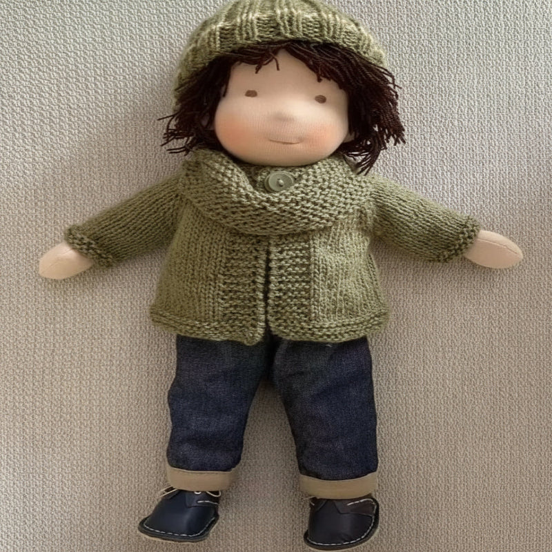 LULLABLY – Handmade All-Cotton Waldorf Doll with 12-Inch Soft Body for Kids