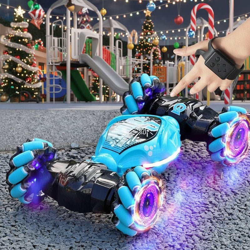 GYRORACER – Innovative RC Car with LED Lights, Gesture Control & 360° Rotation