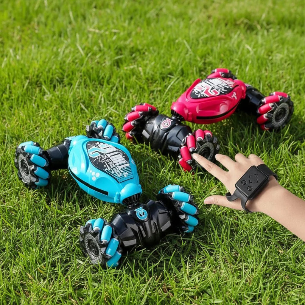 GYRORACER – Innovative RC Car with LED Lights, Gesture Control & 360° Rotation
