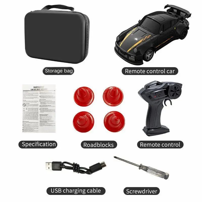 MICROSLIDE – 1:64 RC Drift Car with Precision Remote Control