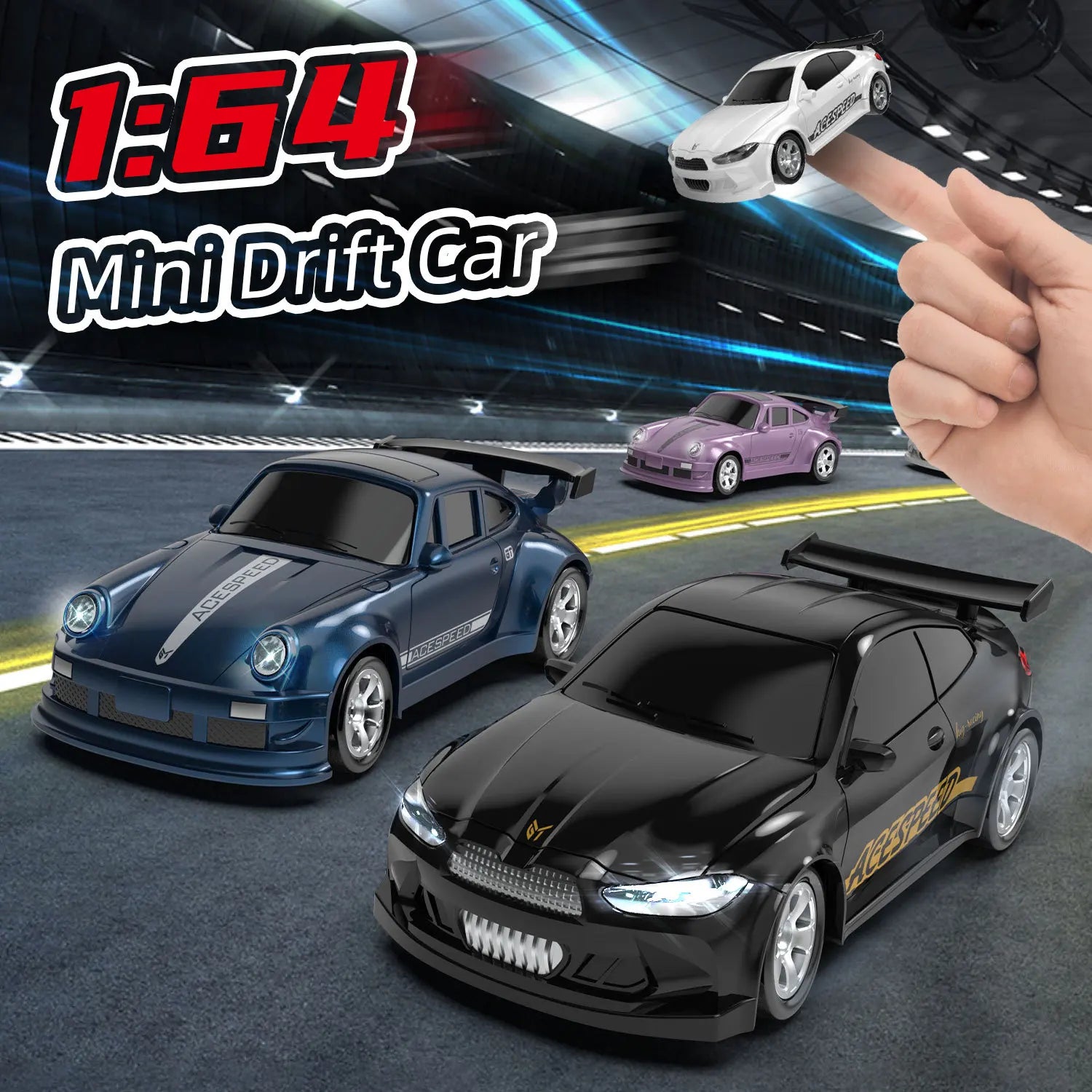 MICRODRIFT – 1:64 Mini Racing RC Car with 2.4G Control & Drift Tires