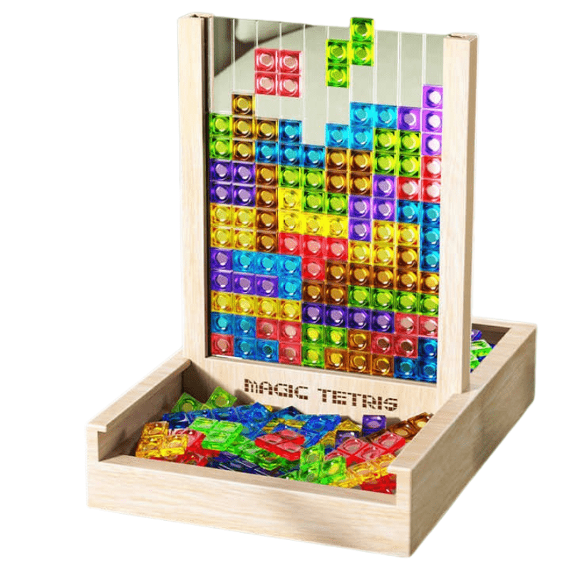 WOODTRIX – Eco-Friendly Wooden Tetris Puzzle Board for Kids and Adults