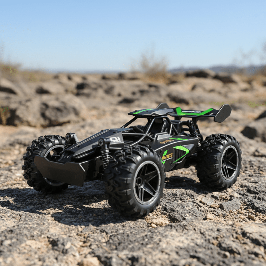 RACERUSH – Electric 1:18 Off-Road RC Car with Durable Rubber Wheels