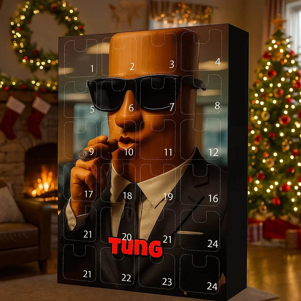 DECORCOUNT – 24-Piece Christmas Countdown Advent Calendar for Festive Decor